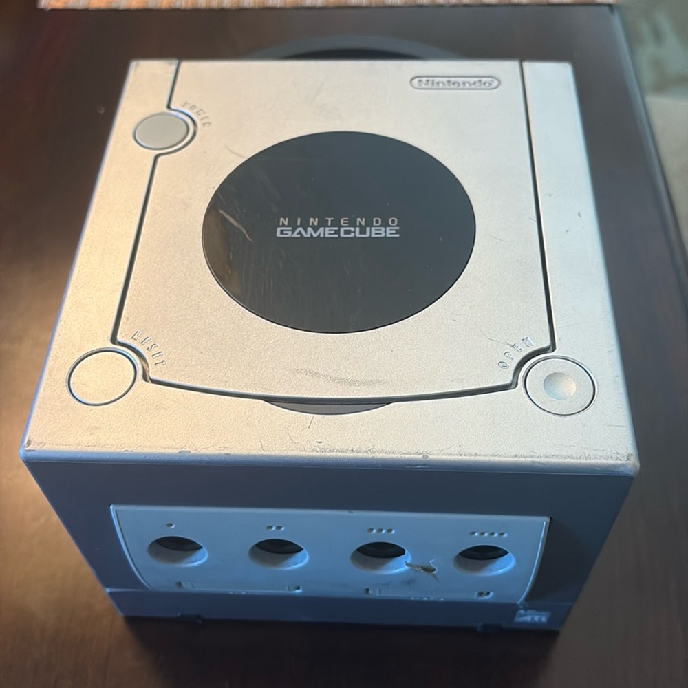 Nintendo GameCube(Silver) Console, AC & RCA Cable - Untested For Parts/Repair
